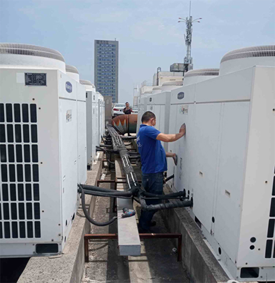 石渠中央空调制热和不制冷系统维修方法